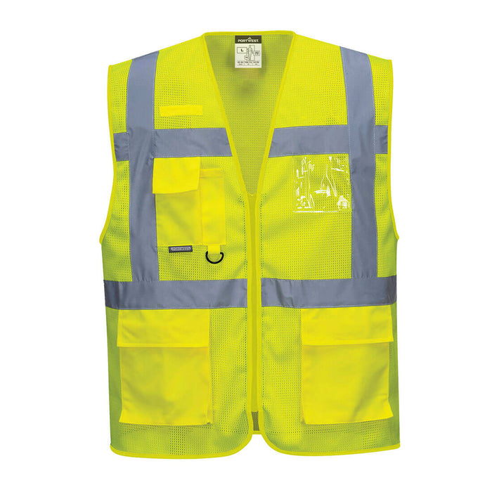 Portwest Athens Hi-Vis Mesh Executive Vest | C376