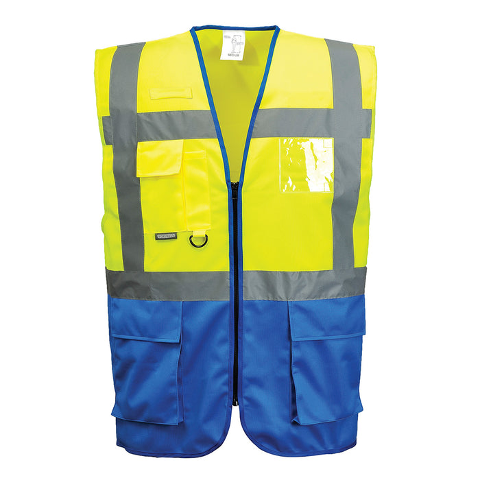 Portwest Warsaw Hi-Vis Contrast Executive Vest | C476