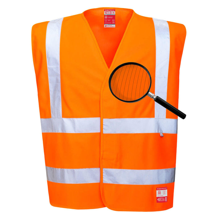 Flame Resistant Hi-Vis Anti-Static Vest | Portwest