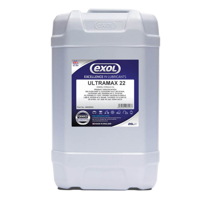 Ultramax 22 (H005) Hydraulic Oil | Exol