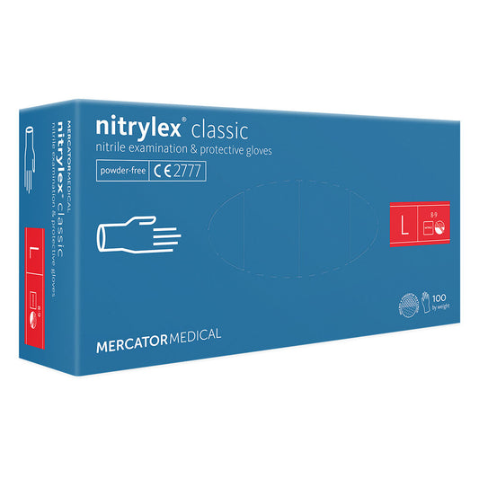 Nitrylex Classic Blue Gloves | Mercator Medical
