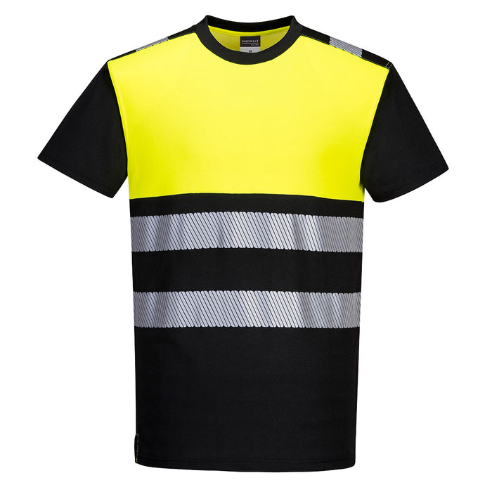 Portwest PW3 Hi-Vis Cotton Comfort Class 1 T-Shirt Short Sleeved | PW311