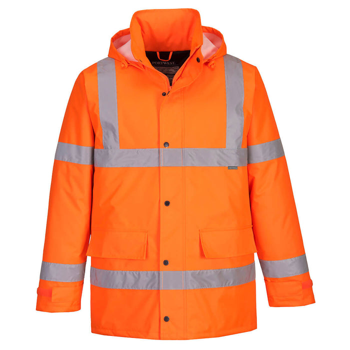 Portwest Hi-Vis Winter Traffic Waterproof Jacket | S460