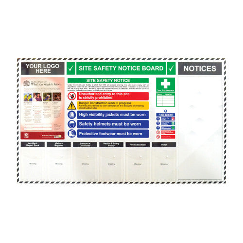 Site Safety Notice Board | 1200 x 2000mm