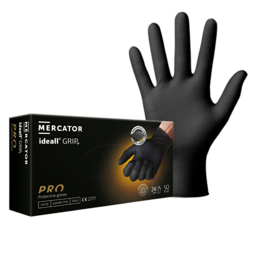 IDG Ideall Grip Nitrile Glove Black | Mercator