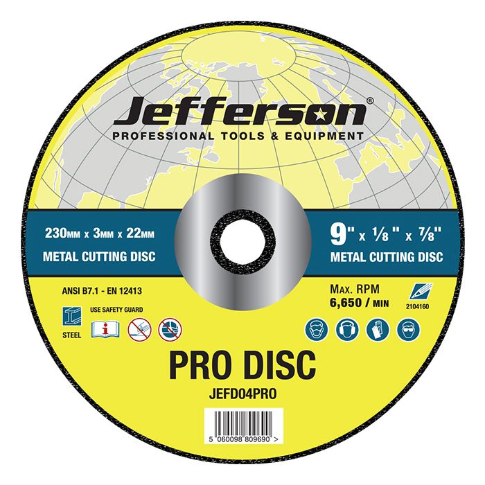 Jefferson Professional Metal Cutting Abrasive Discs | JEFD