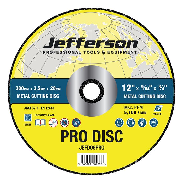Jefferson Professional Metal Cutting Abrasive Discs | JEFD