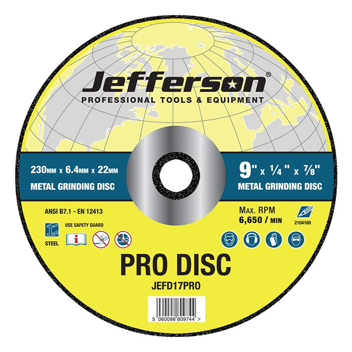 Jefferson Professional Metal Grinding Discs | JEFD