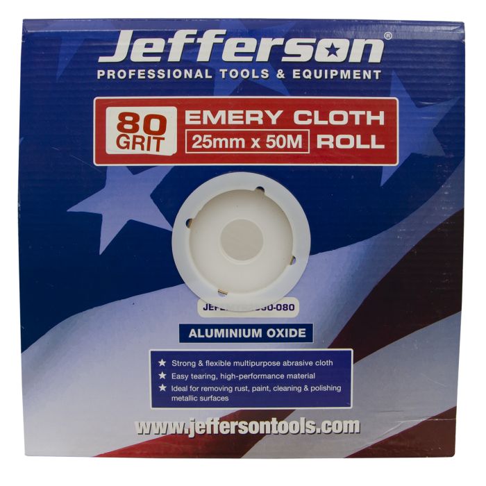 Jefferson Professional Emery Cloth Roll 50M | JEFEMYR2550