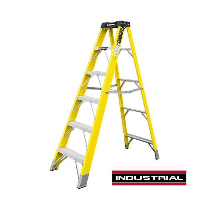 Jefferson Professional Fibreglass Step Ladders 4 - 8 Tread | JEFLADFGLS