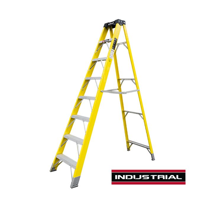 Jefferson Professional Fibreglass Step Ladders 4 - 8 Tread | JEFLADFGLS